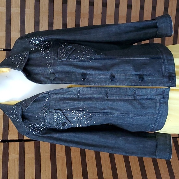 Chico's Studded jean jacket - Picture 2 of 13
